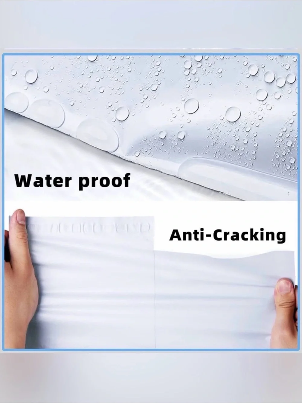 25 Large Poly Mailers 12”x15” ~ White